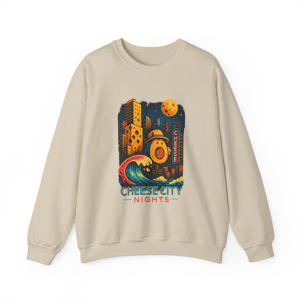 Cheese City Lights:Crewneck Sweatshirt