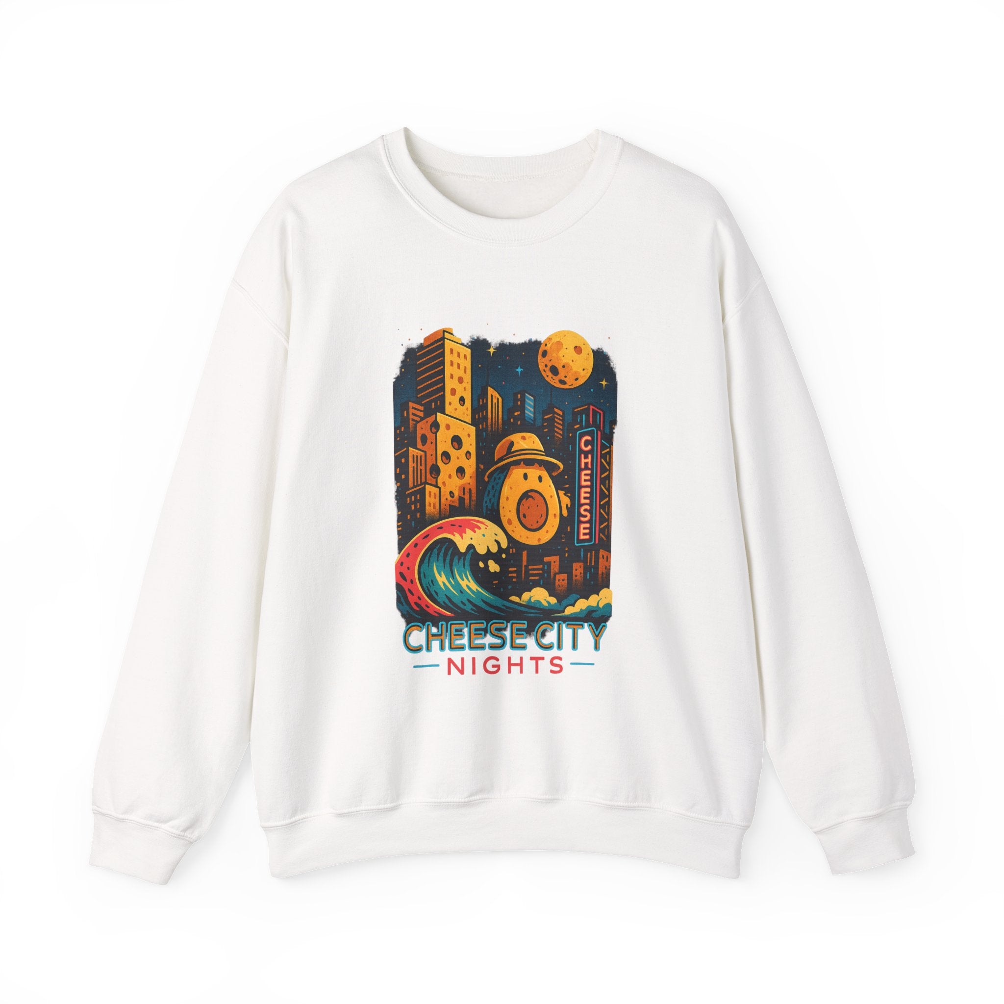 Cheese City Lights:Crewneck Sweatshirt