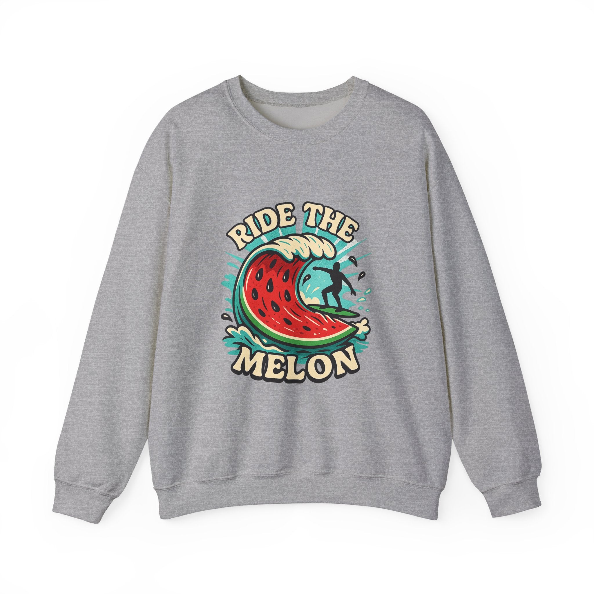 Ride The Melon:Crewneck Sweatshirt