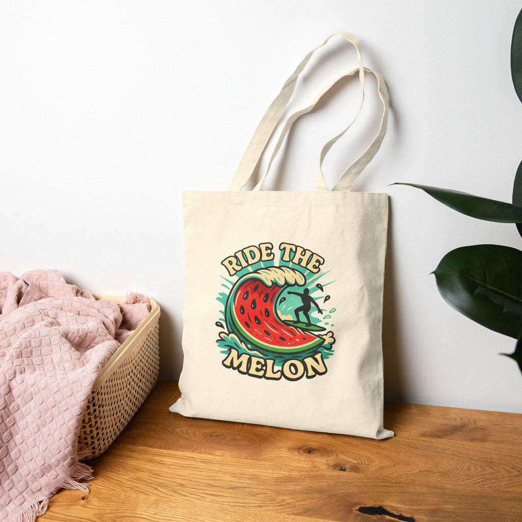 Ride The Melon-Eco-Friendly Canvas Tote Bag