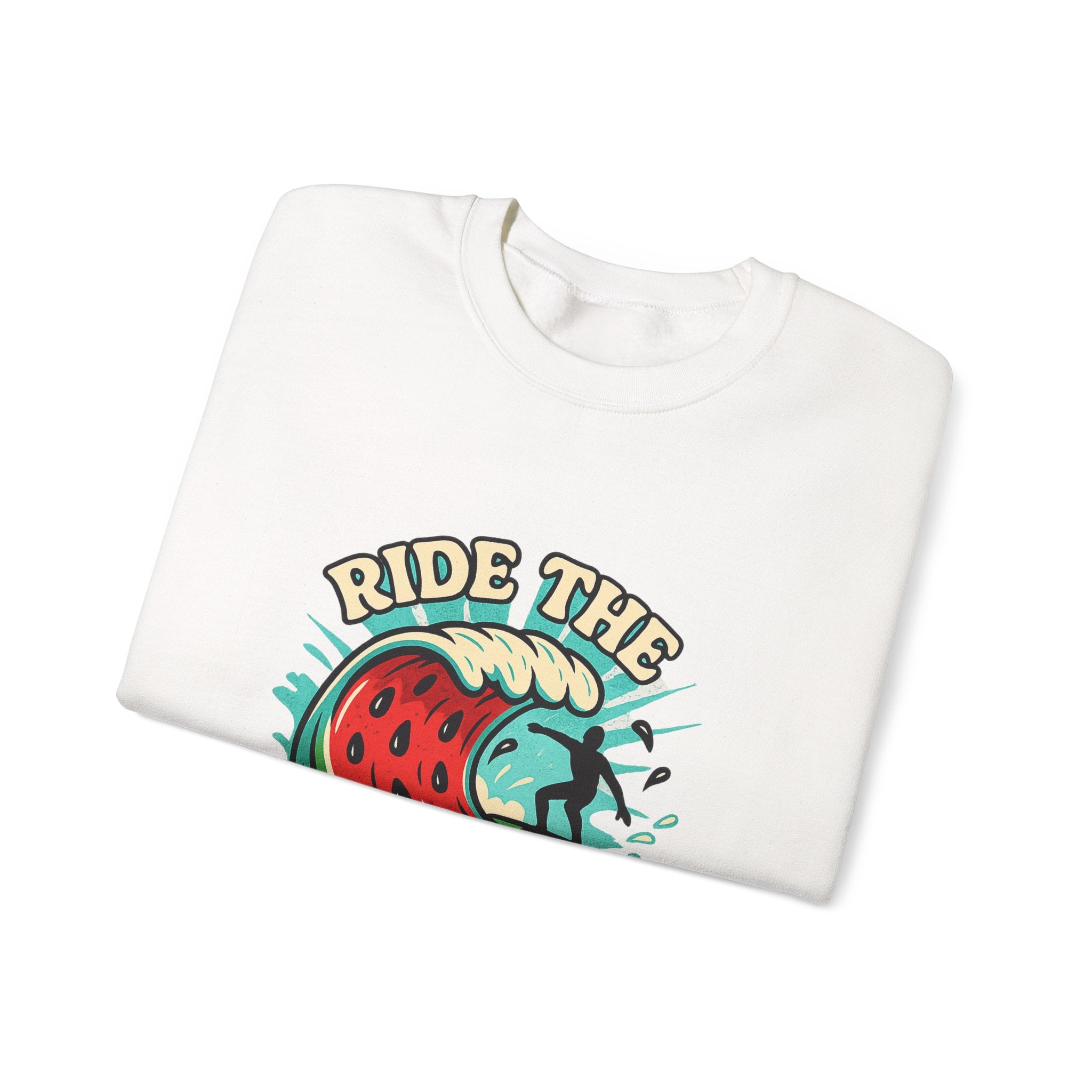 Ride The Melon:Crewneck Sweatshirt