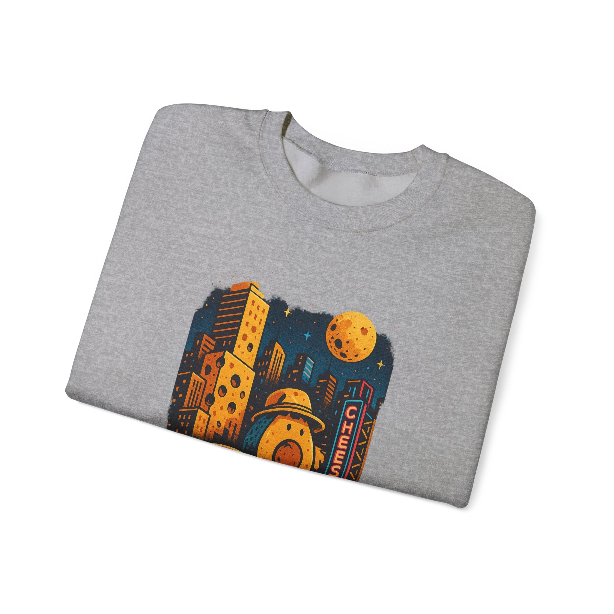 Cheese City Lights:Crewneck Sweatshirt