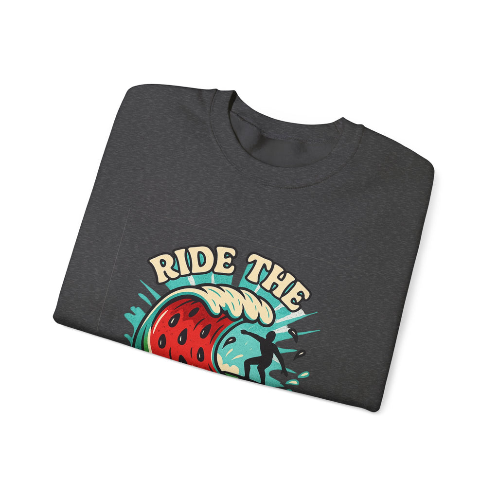 Ride The Melon:Crewneck Sweatshirt