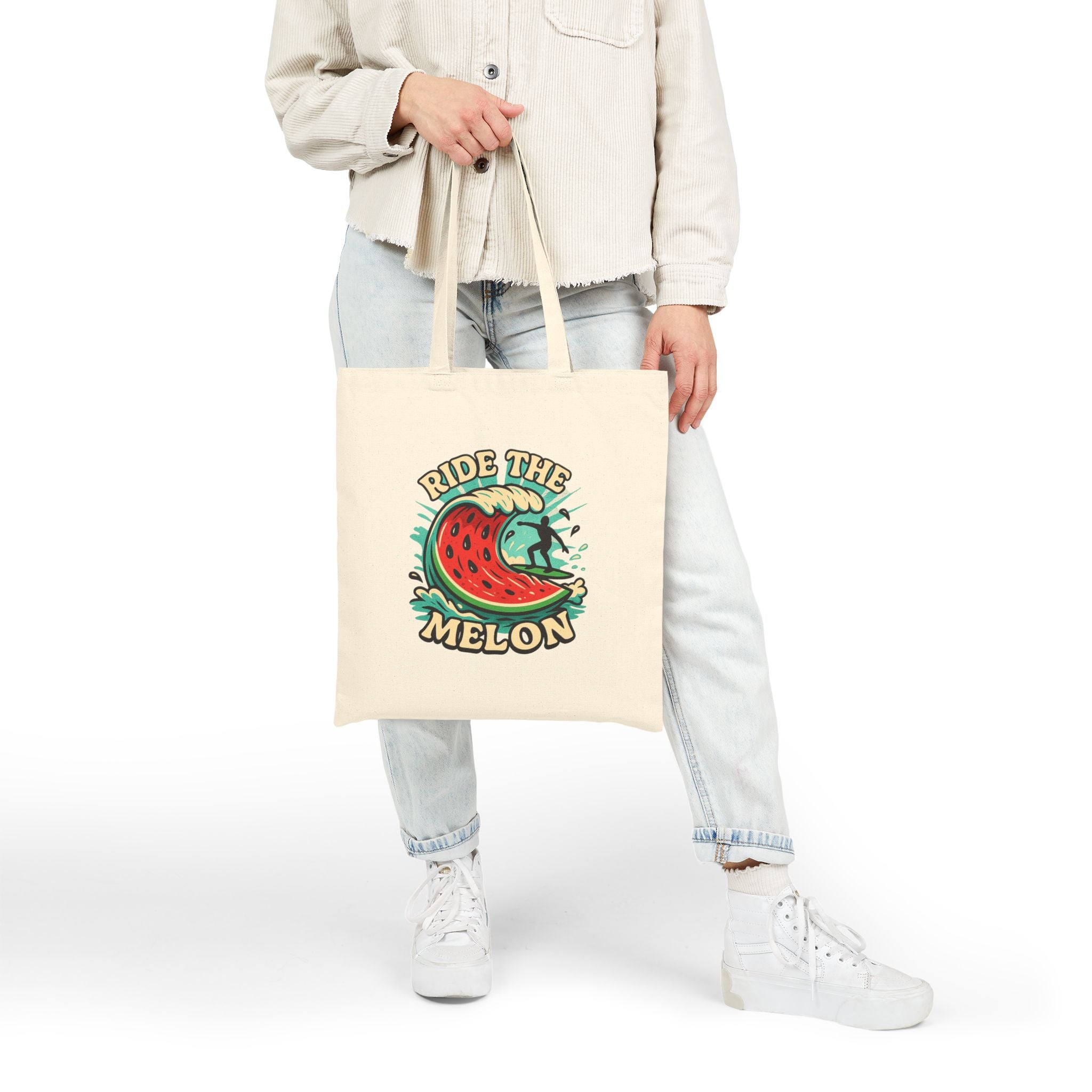 Ride The Melon-Eco-Friendly Canvas Tote Bag