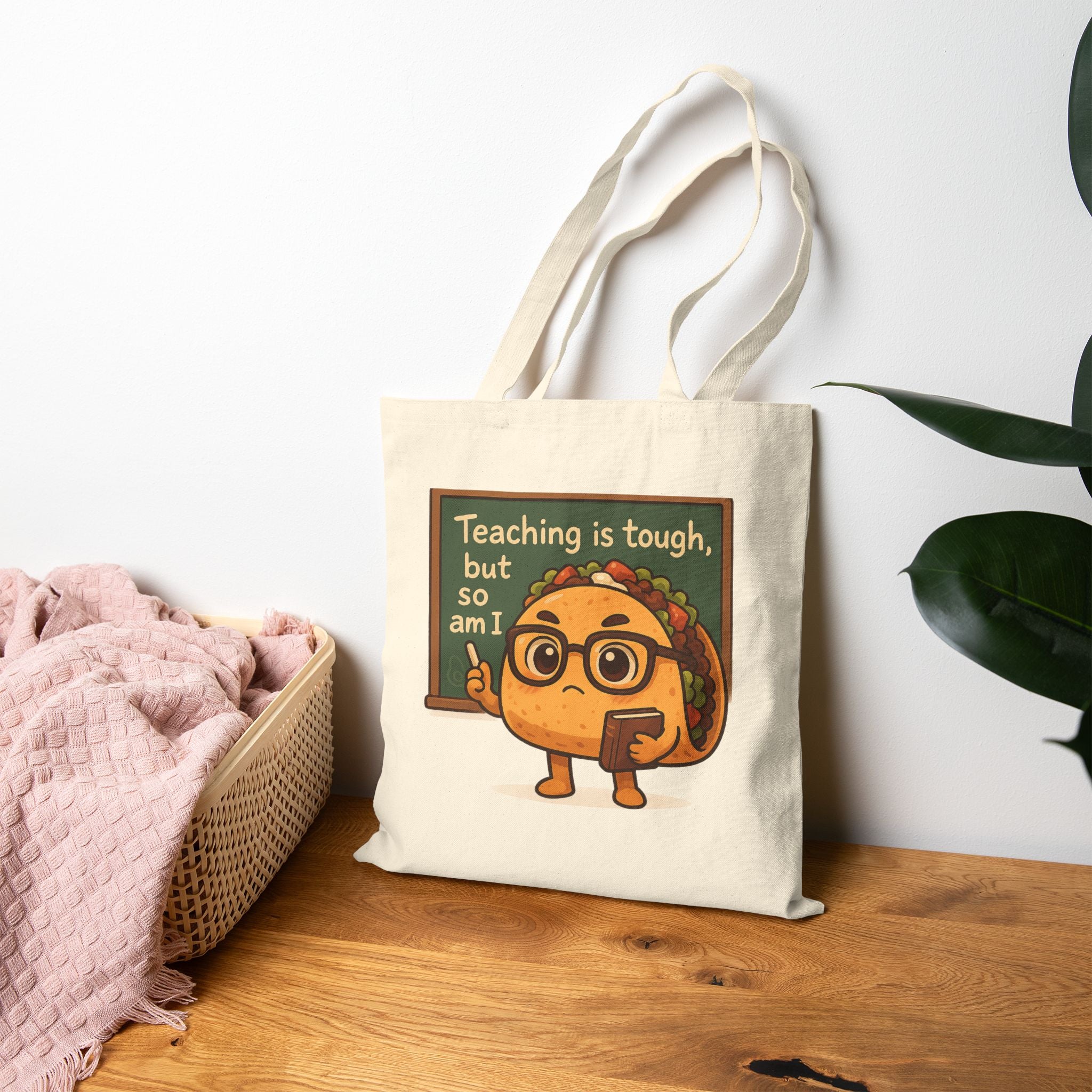 Taco Teacher:Eco-Friendly Canvas Tote Bag – Everyday Heroes