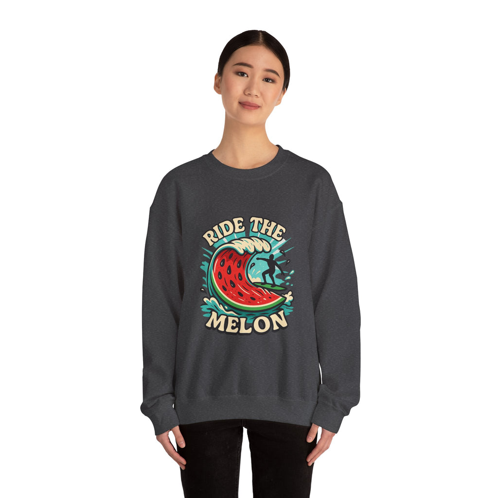 Ride The Melon:Crewneck Sweatshirt