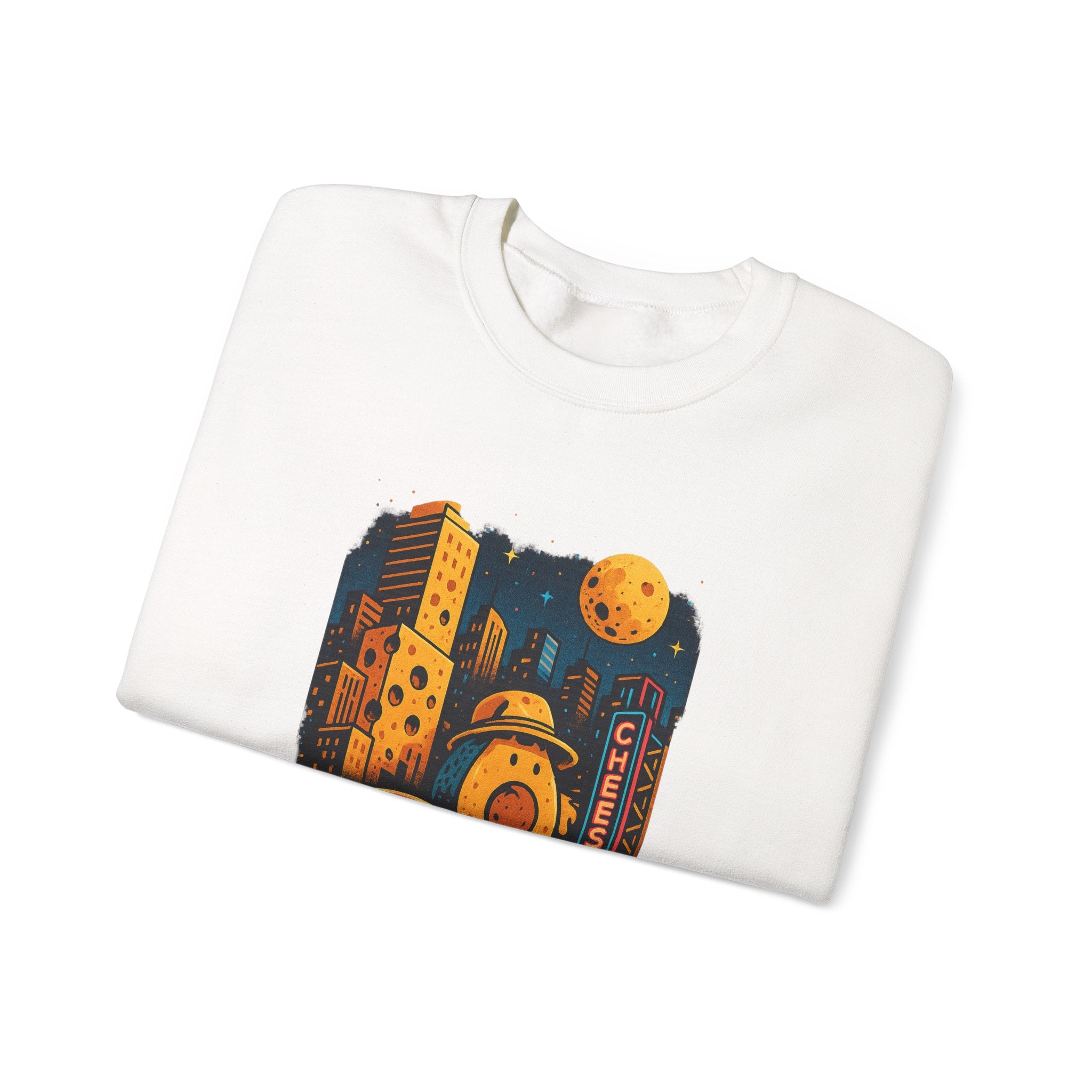 Cheese City Lights:Crewneck Sweatshirt
