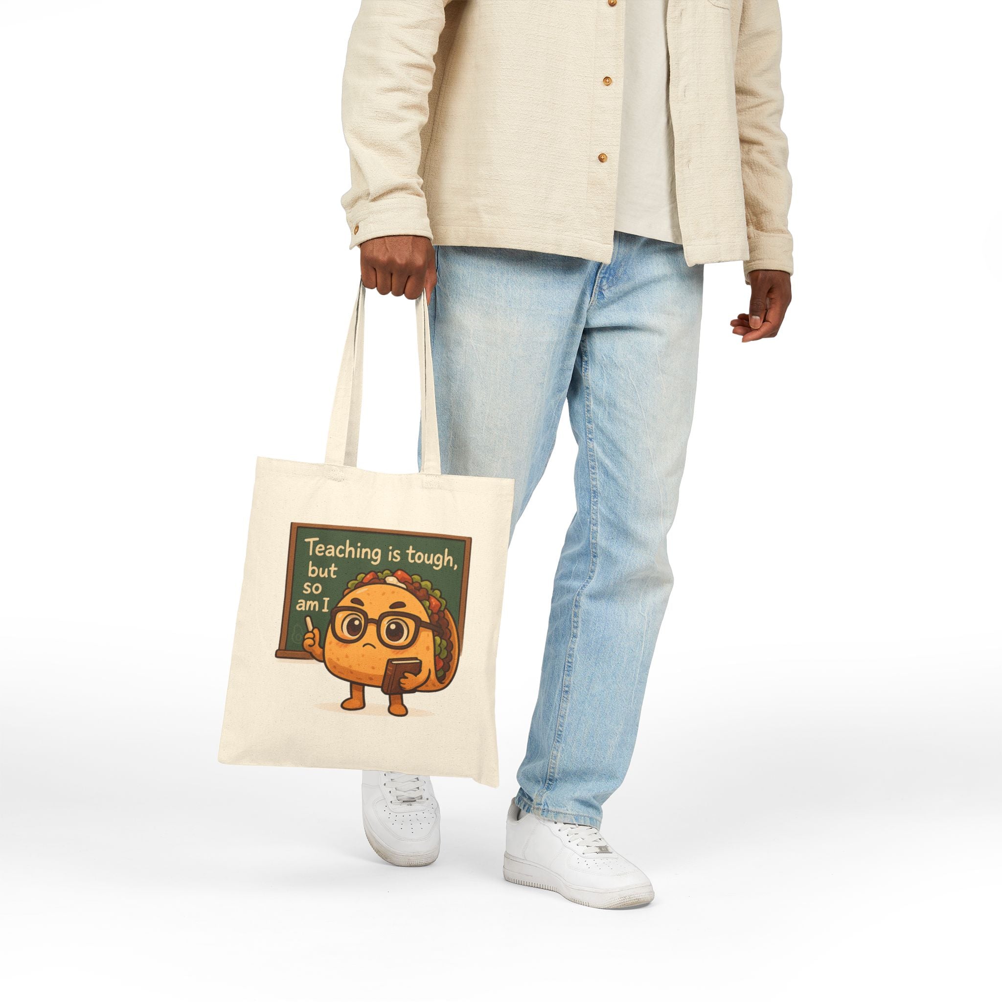 Taco Teacher:Eco-Friendly Canvas Tote Bag – Everyday Heroes