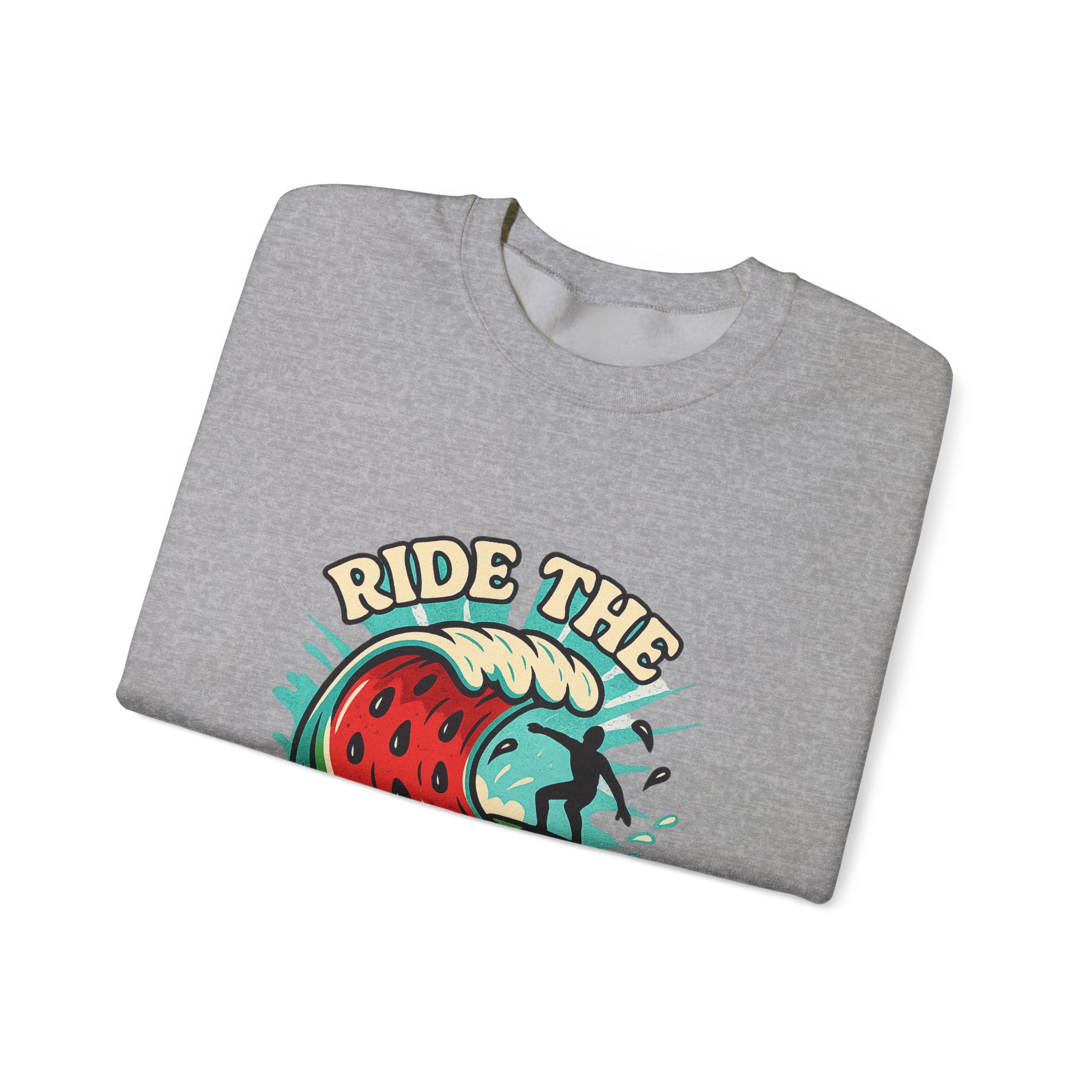 Ride The Melon:Crewneck Sweatshirt